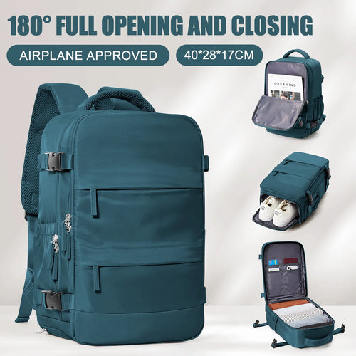 Women Men Hand Luggage Backpack Business Laptop Bag College Travel