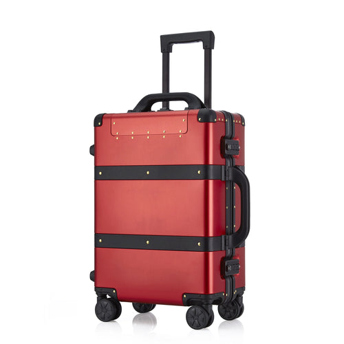 High quality aluminum alloy luggage luxury custom travel trolley hard