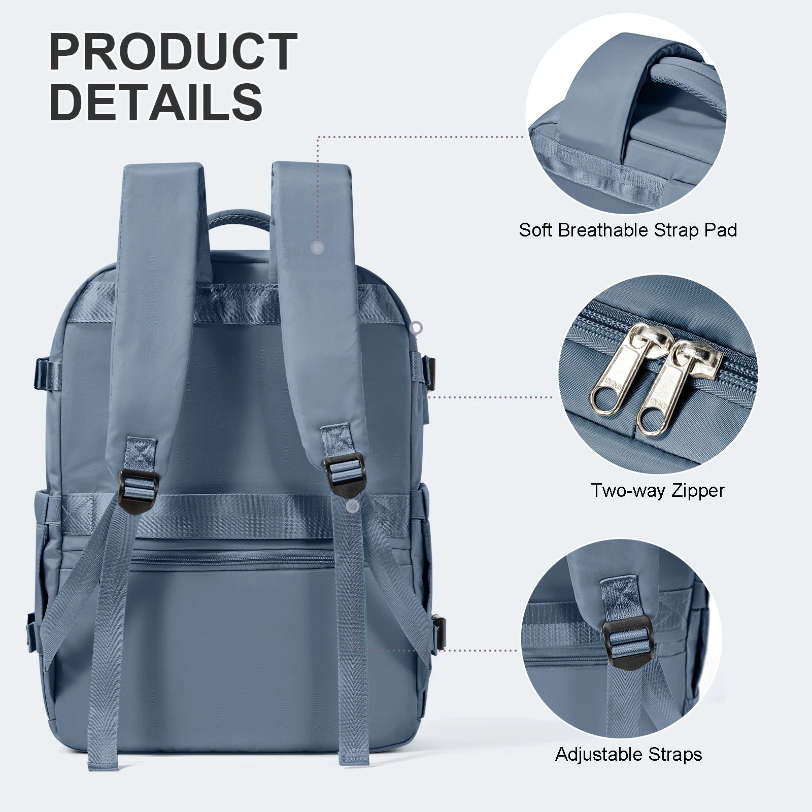 Laptop Bag Travel Backpack for Women Large Capacity Easyjet Carry-Ons