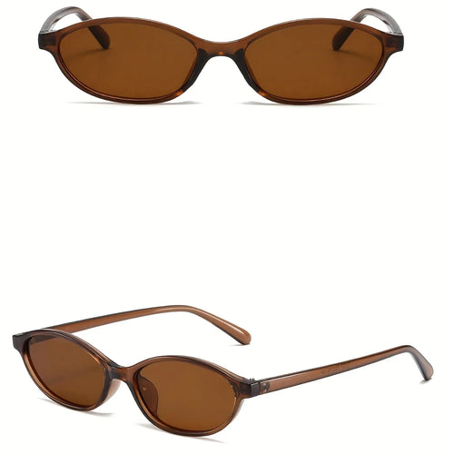 Stylish Unisex Oval Fashion Glasses - Small Frame Fashionable and