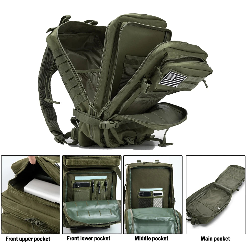 QT&QY 30/50L Tactical Backpacks For Man Hking Outdoor Survival  Bags