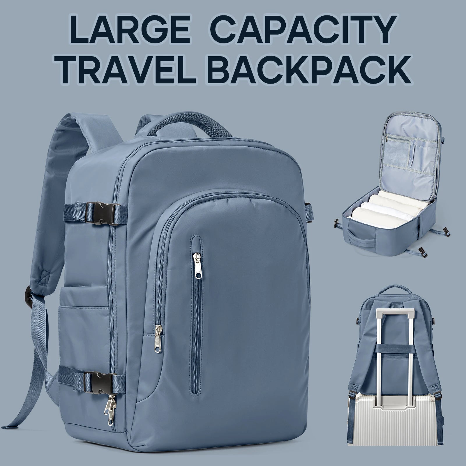 Laptop Bag Travel Backpack for Women Large Capacity Easyjet Carry-Ons
