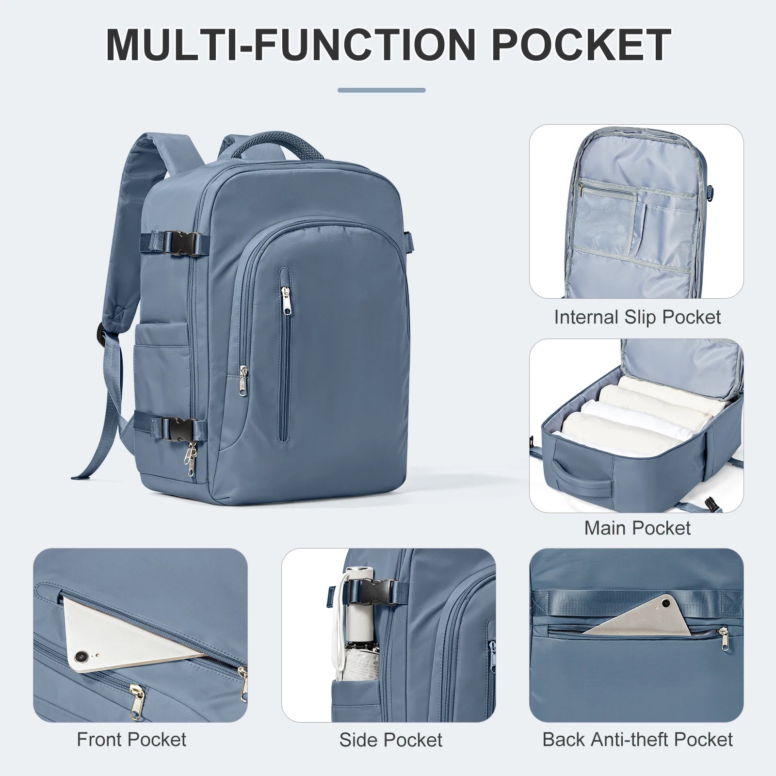 Laptop Bag Travel Backpack for Women Large Capacity Easyjet Carry-Ons