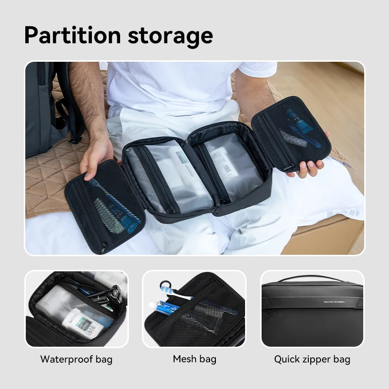 Travel Toiletry Bag Men's Business Trip Gods Dry Wet Separation