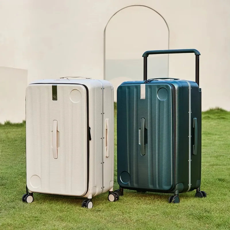 Luxury Valise PC Trolley Suitcases Travel Bag Custom Cup Holder Large