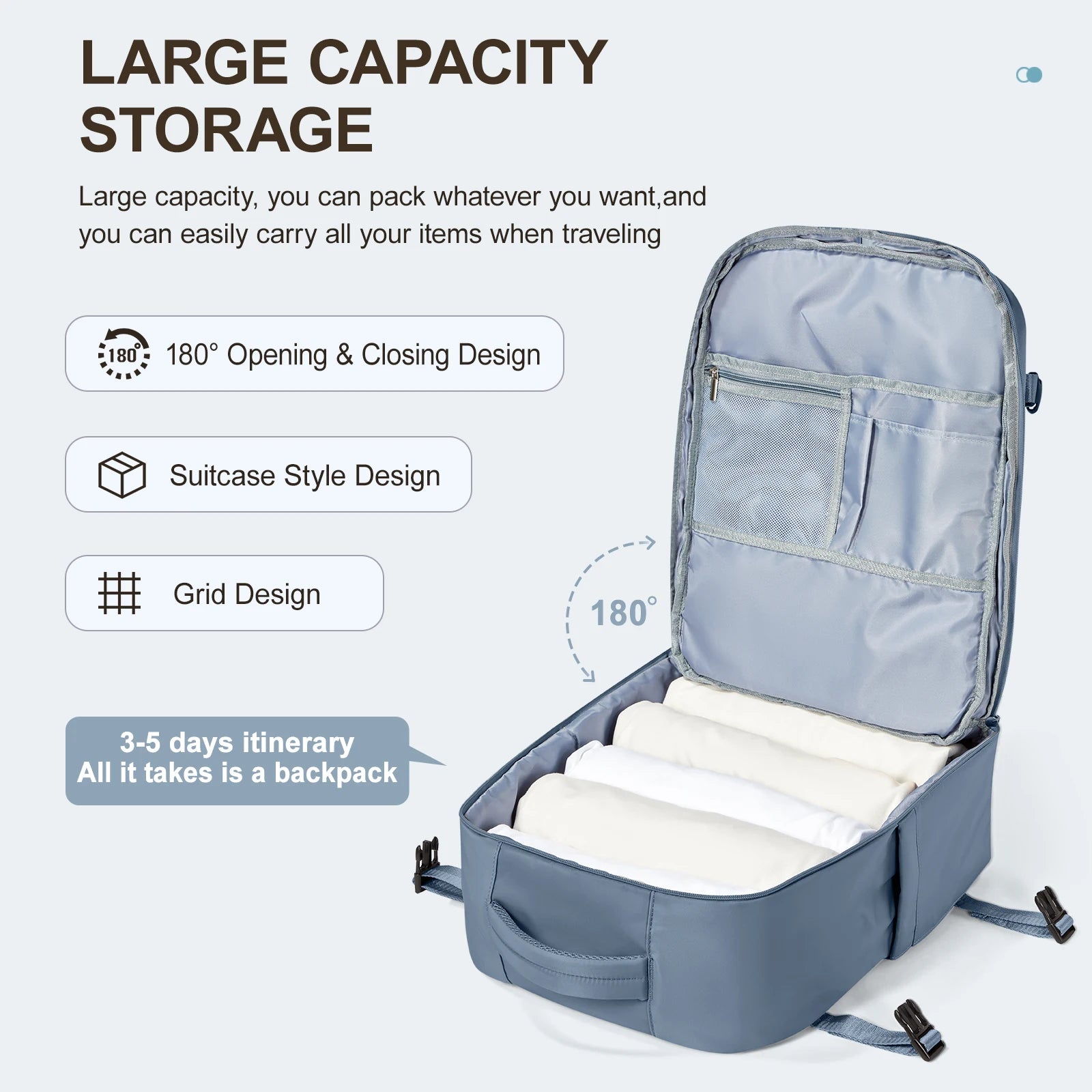 Laptop Bag Travel Backpack for Women Large Capacity Easyjet Carry-Ons