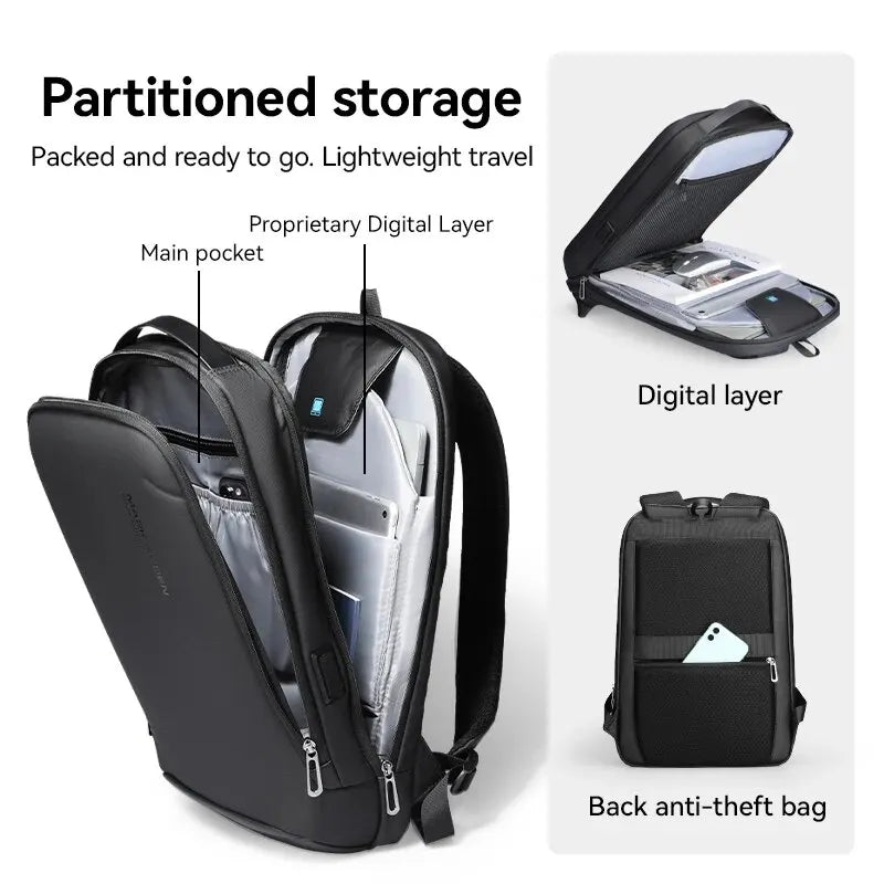 MARK RYDEN Slim Laptop Backpack for Men Business Minimalist Backpack