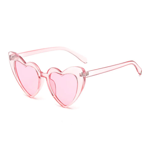 2024 New Heart shaped Cat Eye Sunglasses Women Large Frame Glasses