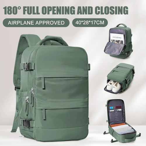 Women Men Hand Luggage Backpack Business Laptop Bag College Travel