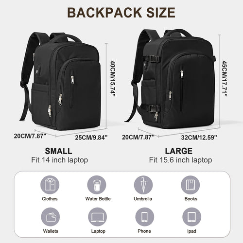 Laptop Bag Travel Backpack for Women Large Capacity Easyjet Carry-Ons