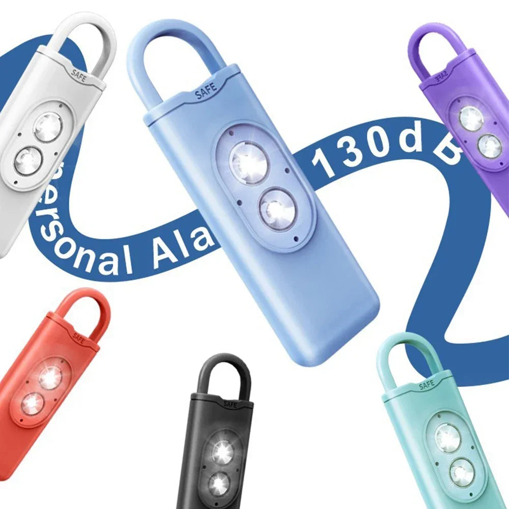Self Defense Alarm 130dB LED Light Anti-wolf Alert for Teenagers Women