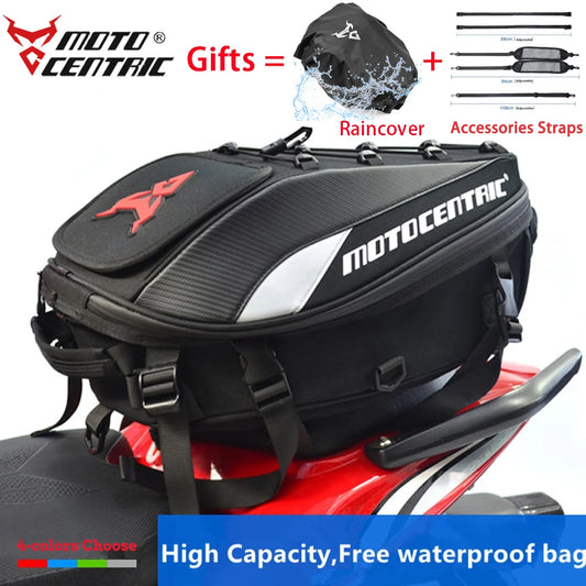 Motocentric Waterproof Motorcycle Tail Bag Multifunction Motorcycle