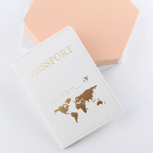 Simple Fashion Passport Cover World Map Thin Slim Travel Passport