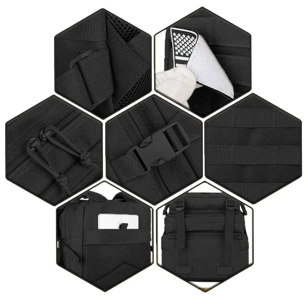 QT&QY 50L Man Tactical Backpacks Survival Traveling Bags Hking Outdoor