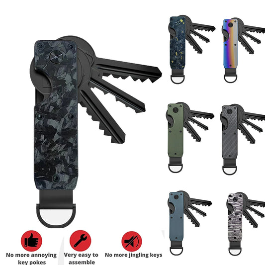 Key Organizer Compact Holder Metal Key Chain Minimalist key case