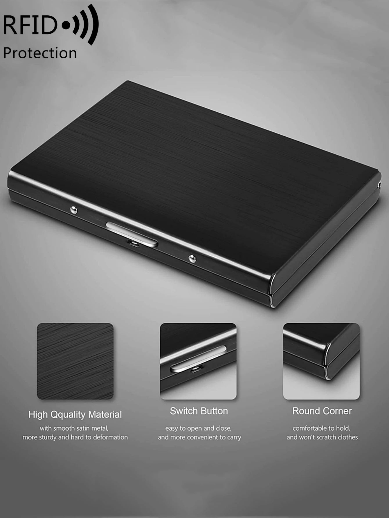 MIYIN credit card holder stainless steel credit card holder metal ID