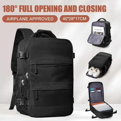 Women Men Hand Luggage Backpack Business Laptop Bag College Travel