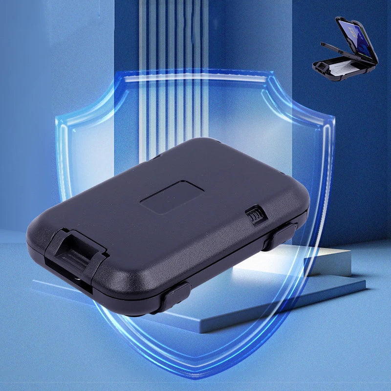 RFID Anti-Theft Brush Multi-Function Card Bag Aluminum Alloy Wallet