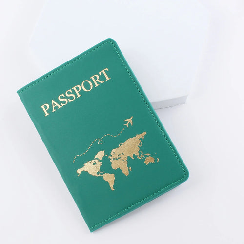 Simple Fashion Passport Cover World Map Thin Slim Travel Passport