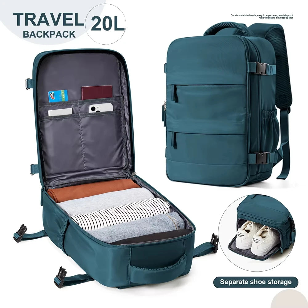 Women Men Hand Luggage Backpack Business Laptop Bag College Travel