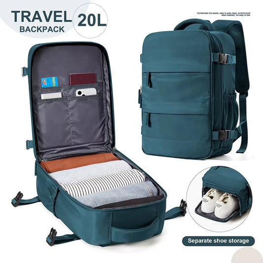 Women Men Hand Luggage Backpack Business Laptop Bag College Travel