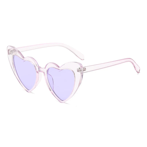 2024 New Heart shaped Cat Eye Sunglasses Women Large Frame Glasses