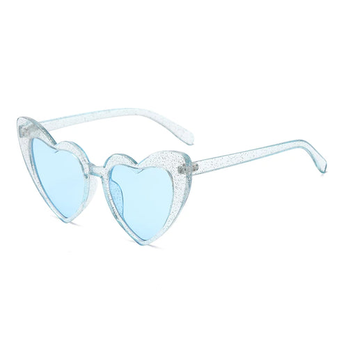 2024 New Heart shaped Cat Eye Sunglasses Women Large Frame Glasses