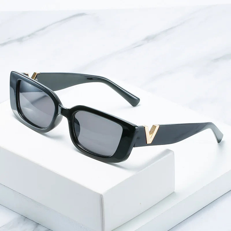 Fashion Cat Eye Sunglasses Luxury V Sun Glasses For Ladies Classic