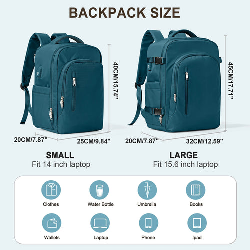 Laptop Bag Travel Backpack for Women Large Capacity Easyjet Carry-Ons