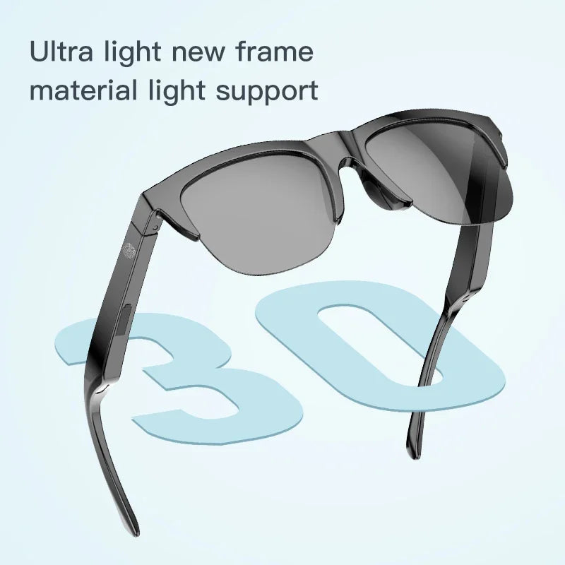 Smart Bluetooth V5.3 Sunglasses Glasses Call Outdoor Sports Headphones