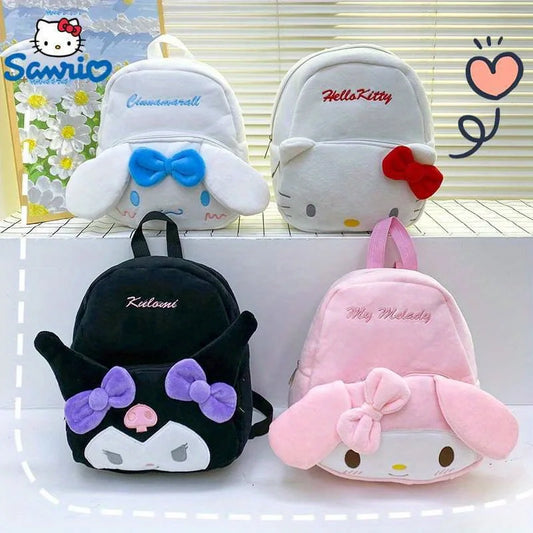 Kuromi Cinnamoroll & My Melody Plush Backpack Adorable,