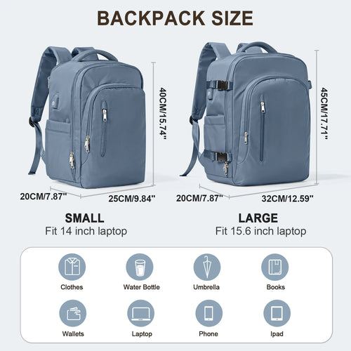 Laptop Bag Travel Backpack for Women Large Capacity Easyjet Carry-Ons