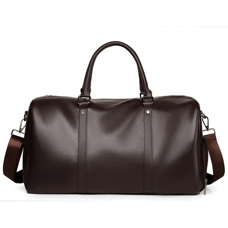 Luxury Brand Leather Travel Bags Handbag Travel Men Large Luggage Tote