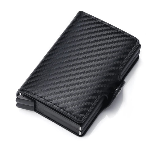 Rfid Men Card Wallets Carbon Fiber Slim Mini Wallet 14 Card Holders