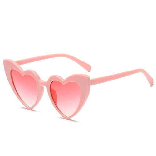 2024 New Heart shaped Cat Eye Sunglasses Women Large Frame Glasses