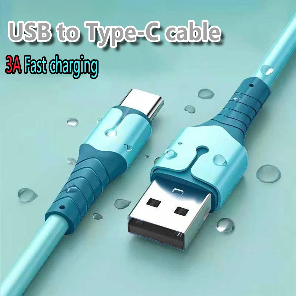 Multi Color lightweight liquid Data Cable Suitable For Android Samsung
