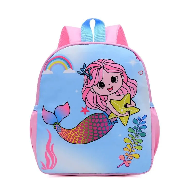 Cartoon Cute Dinosaur Printed SchoolBags Trendy Waterproof