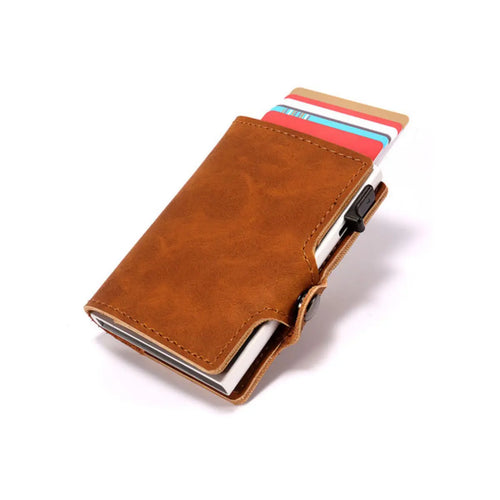 Mens Slim Wallet with Money Clip Pop up RFID Blocking Credit Card