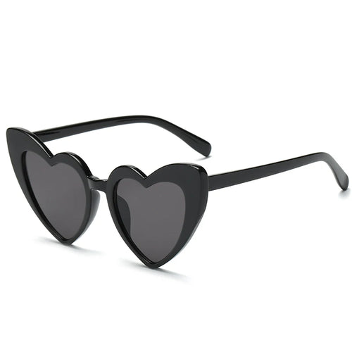 2024 New Heart shaped Cat Eye Sunglasses Women Large Frame Glasses