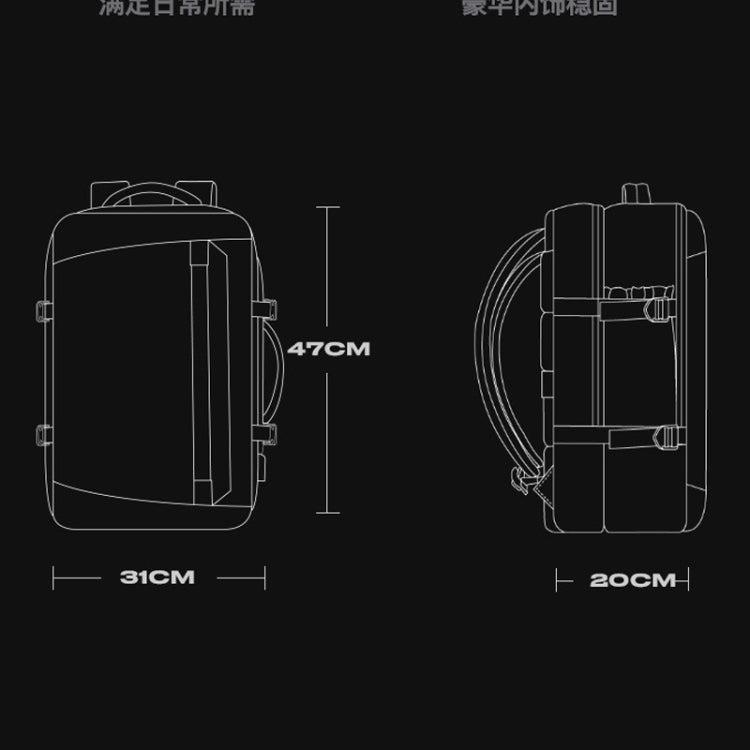BANGE BG-2892 Mens Business Double-Shoulder Backpack Large Capacity