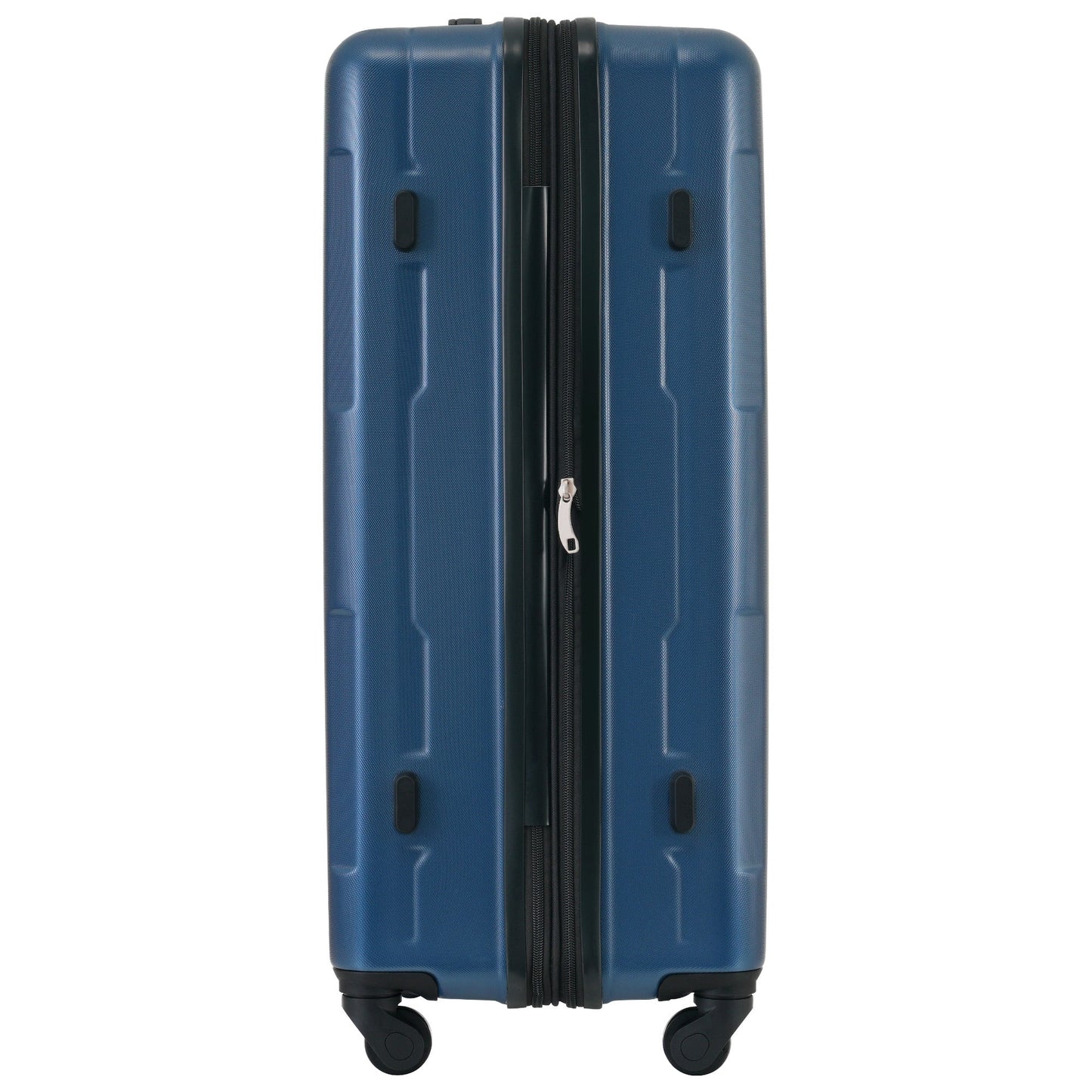 Expandable Spinner Wheels 2 Piece Luggage Set with TSA Lock, Blue, ABS